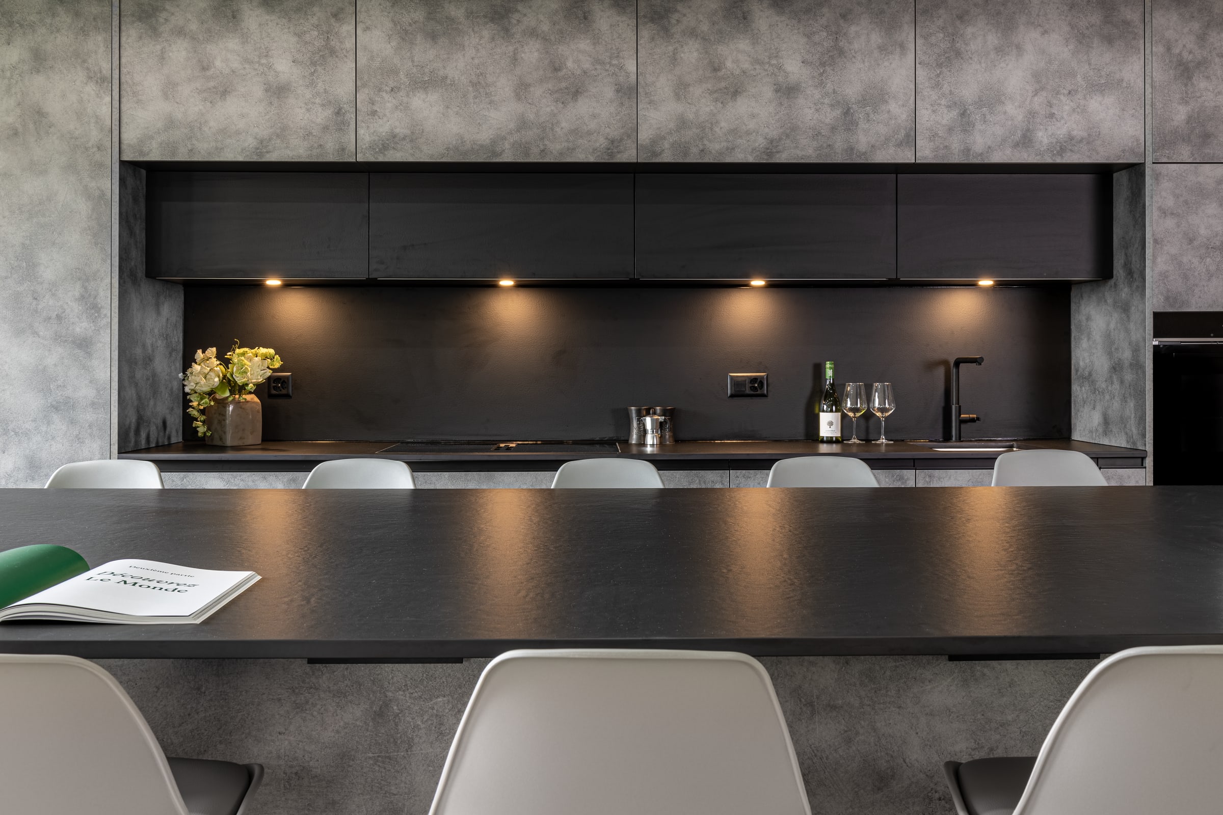 Grand plan de travail d’une rénovation BP Cuisines